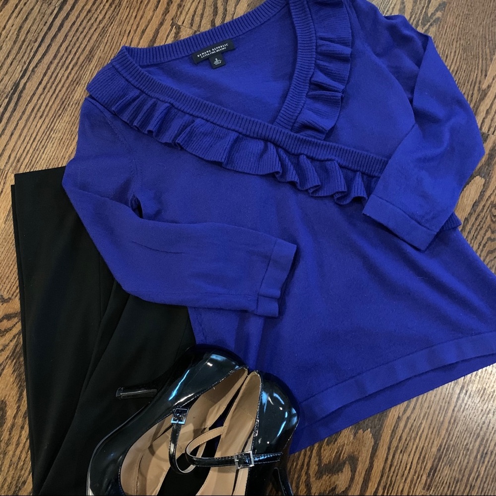 Banana Republic Ruffled Sweater